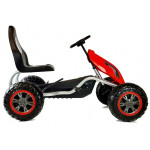 Šľapacia kára STRONG B012 - penové kolesá - červená